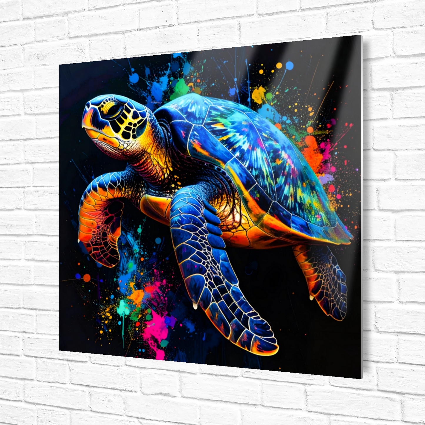 Sea Turtle 1, Luxury Fusion-Art Prints, Printed on Gloss Aluminium To Enhance Colour And Details, A Gift To Last A Lifetime...