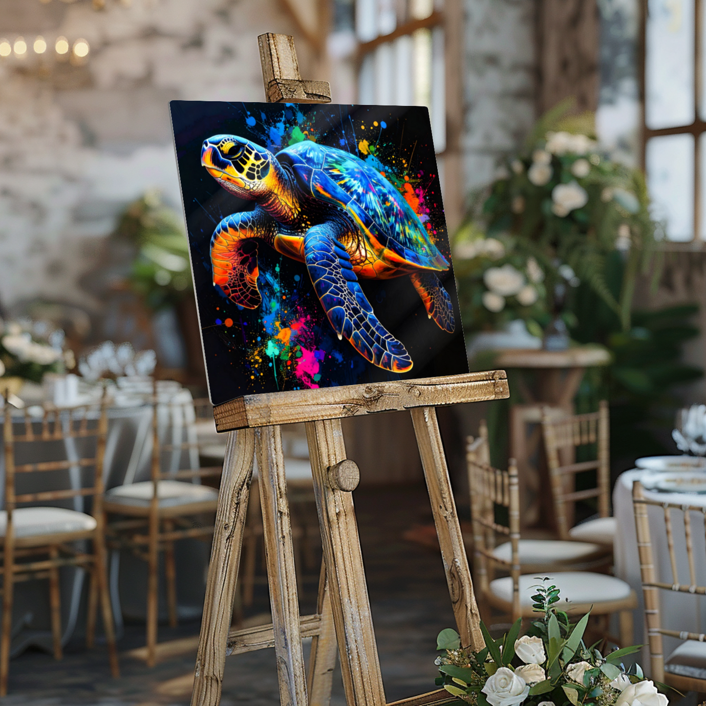 Sea Turtle 1, Luxury Fusion-Art Prints, Printed on Gloss Aluminium To Enhance Colour And Details, A Gift To Last A Lifetime...
