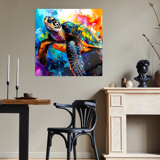 Sea Turtle 2, Printed on Gloss Aluminium To Enhance Colour And Details, Unique Print, An Enduring Gift...
