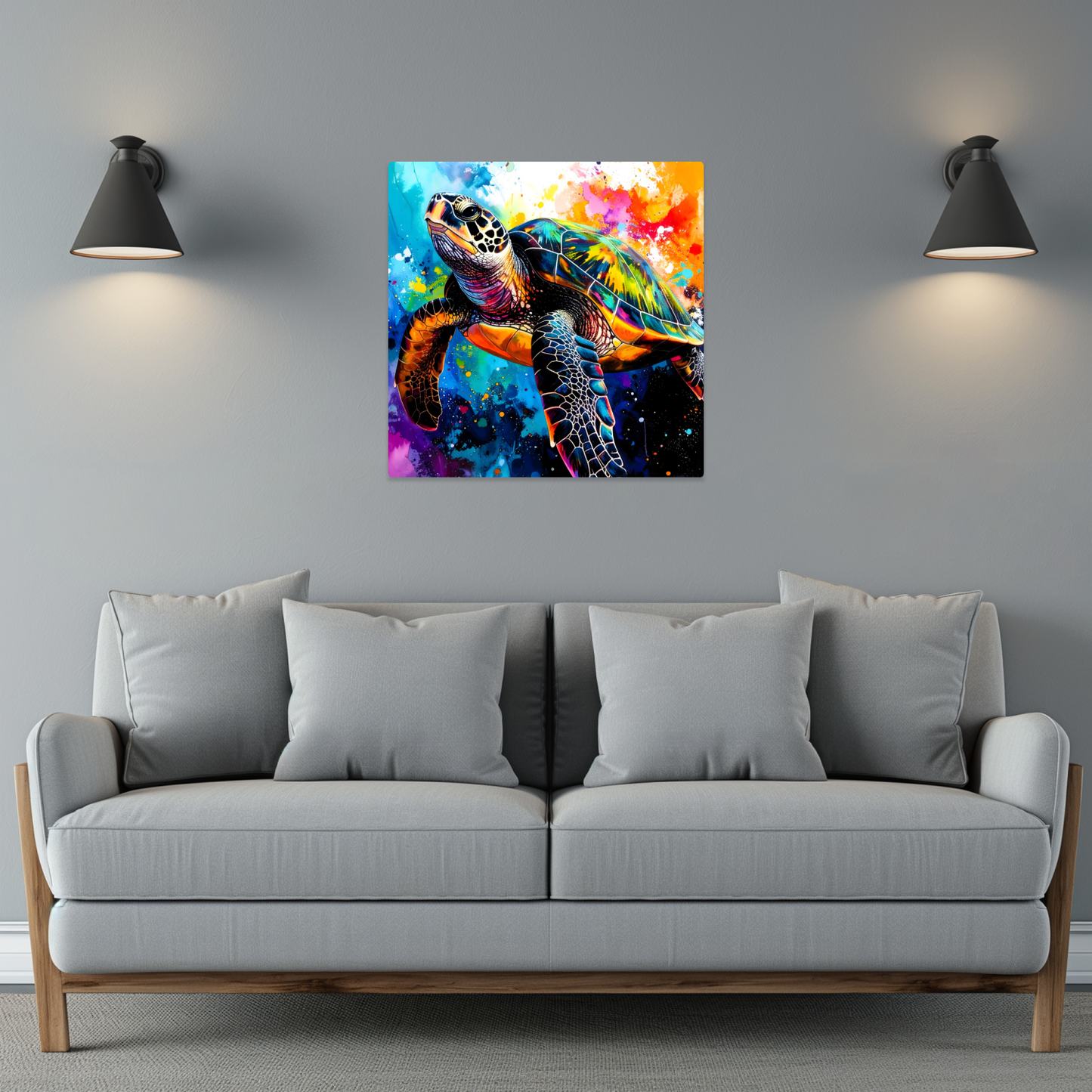 Sea Turtle 2, Luxury Fusion-Art Prints, Printed on Gloss Aluminium To Enhance Colour And Details, A Gift To Last A Lifetime...