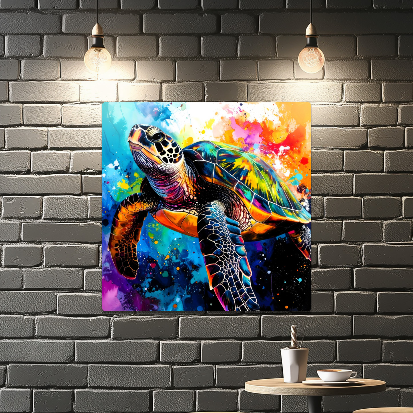Sea Turtle 2, Luxury Fusion-Art Prints, Printed on Gloss Aluminium To Enhance Colour And Details, A Gift To Last A Lifetime...