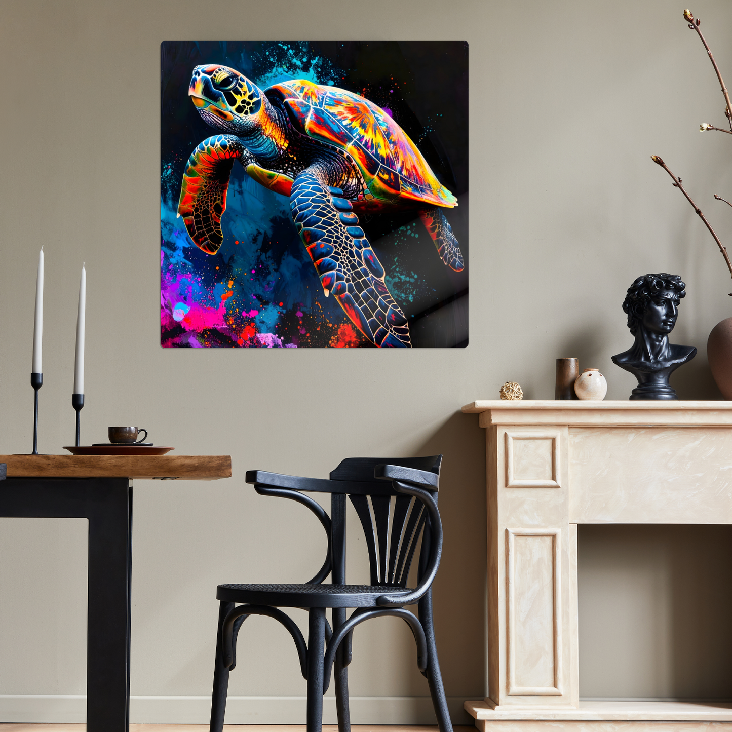 Sea Turtle 3, Luxury Fusion-Art Prints, Printed on Gloss Aluminium To Enhance Colour And Details, A Gift To Last A Lifetime...