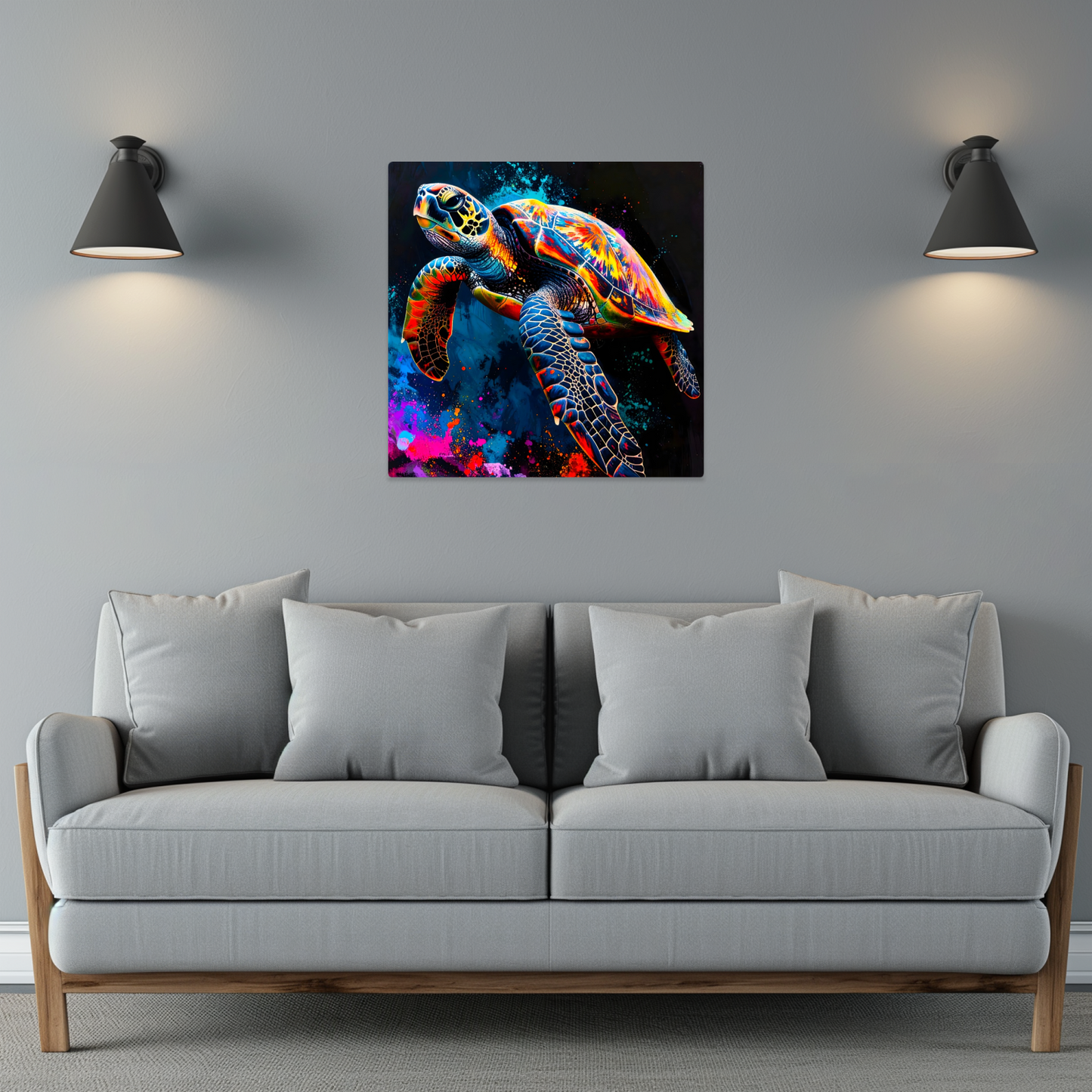Sea Turtle 3, Luxury Fusion-Art Prints, Printed on Gloss Aluminium To Enhance Colour And Details, A Gift To Last A Lifetime...