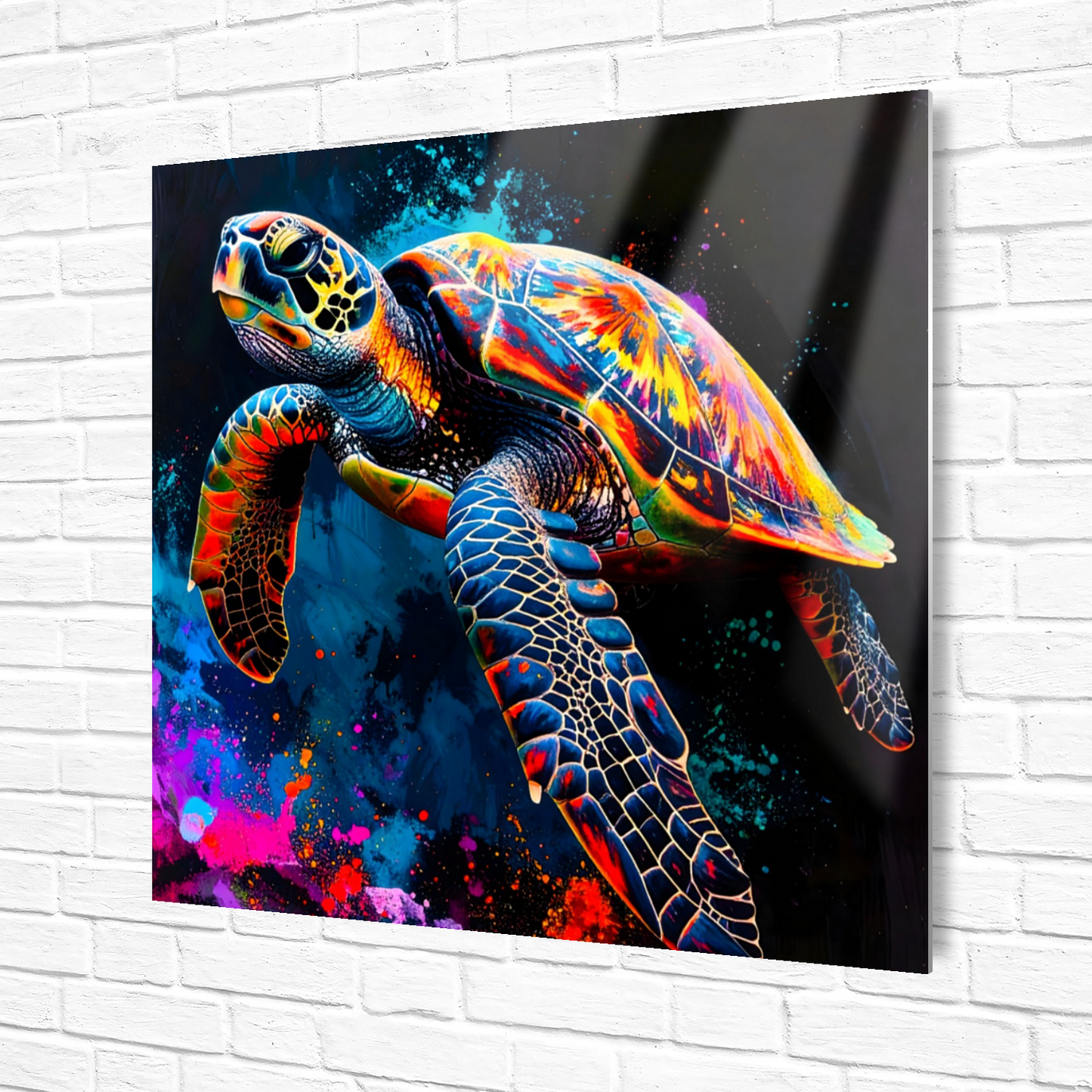 Sea Turtle 3, Luxury Fusion-Art Prints, Printed on Gloss Aluminium To Enhance Colour And Details, A Gift To Last A Lifetime...