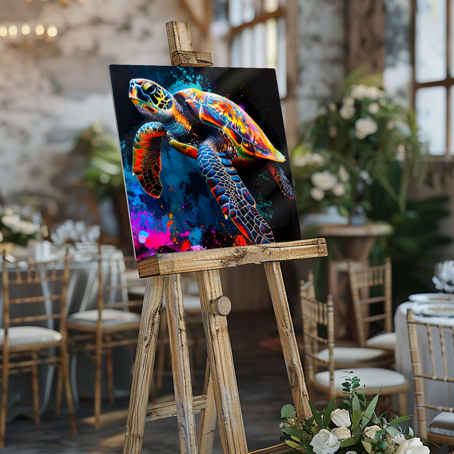 Sea Turtle 3, Luxury Fusion-Art Prints, Printed on Gloss Aluminium To Enhance Colour And Details, A Gift To Last A Lifetime...