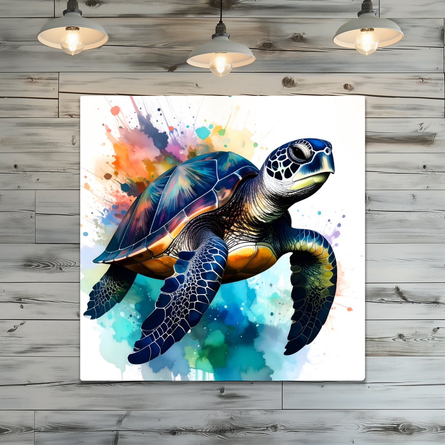 Sea Turtle 4, Luxury Fusion-Art Prints, Printed on Gloss Aluminium To Enhance Colour And Details, A Gift To Last A Lifetime...