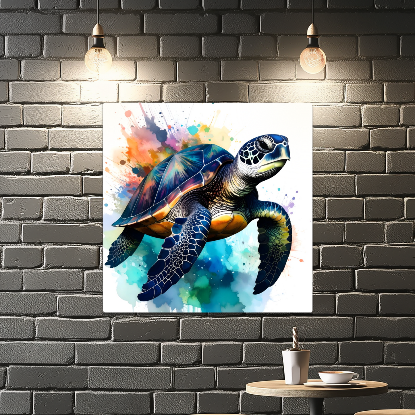 Sea Turtle 4, Luxury Fusion-Art Prints, Printed on Gloss Aluminium To Enhance Colour And Details, A Gift To Last A Lifetime...