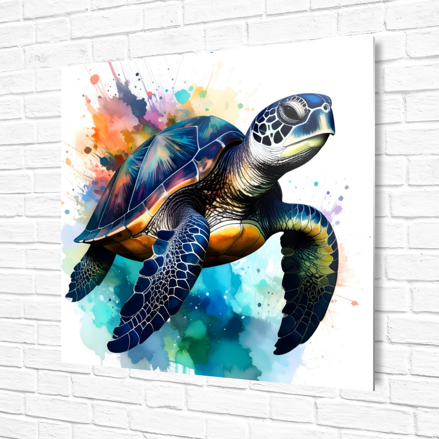 Sea Turtle 4, Luxury Fusion-Art Prints, Printed on Gloss Aluminium To Enhance Colour And Details, A Gift To Last A Lifetime...