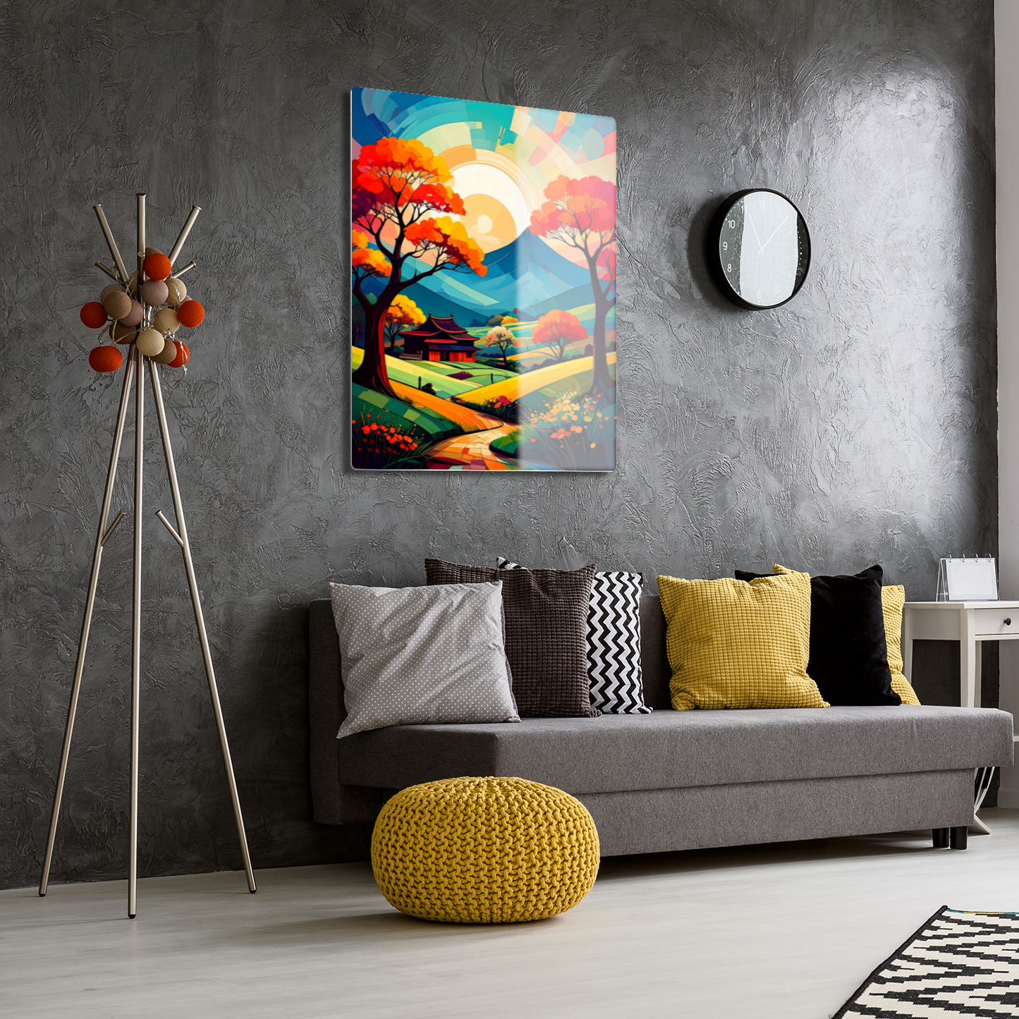 Cubist Landscape CL2, Printed On Gloss Aluminium To Enhance Colour And Details, Unique Images, A Gift To Last A Lifetime...