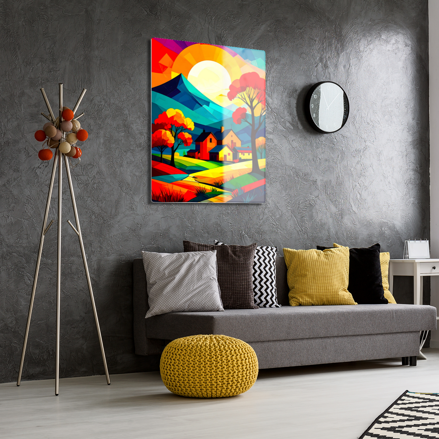 Cubist Landscape CL3, Printed On Gloss Aluminium To Enhance Colour And Details, Unique Images, A Gift To Last A Lifetime...