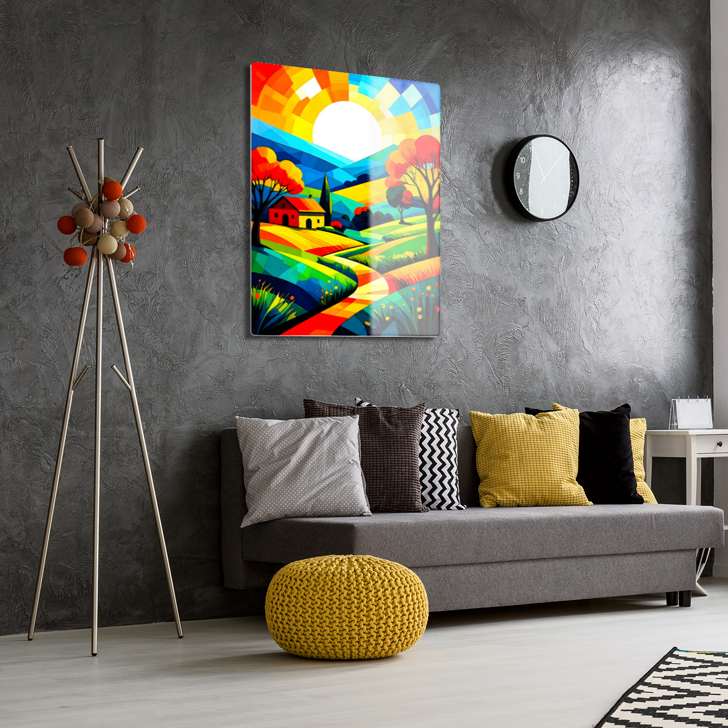 Cubist Landscape CL4, Printed On Gloss Aluminium To Enhance Colour And Details, Unique Images, A Gift To Last A Lifetime...