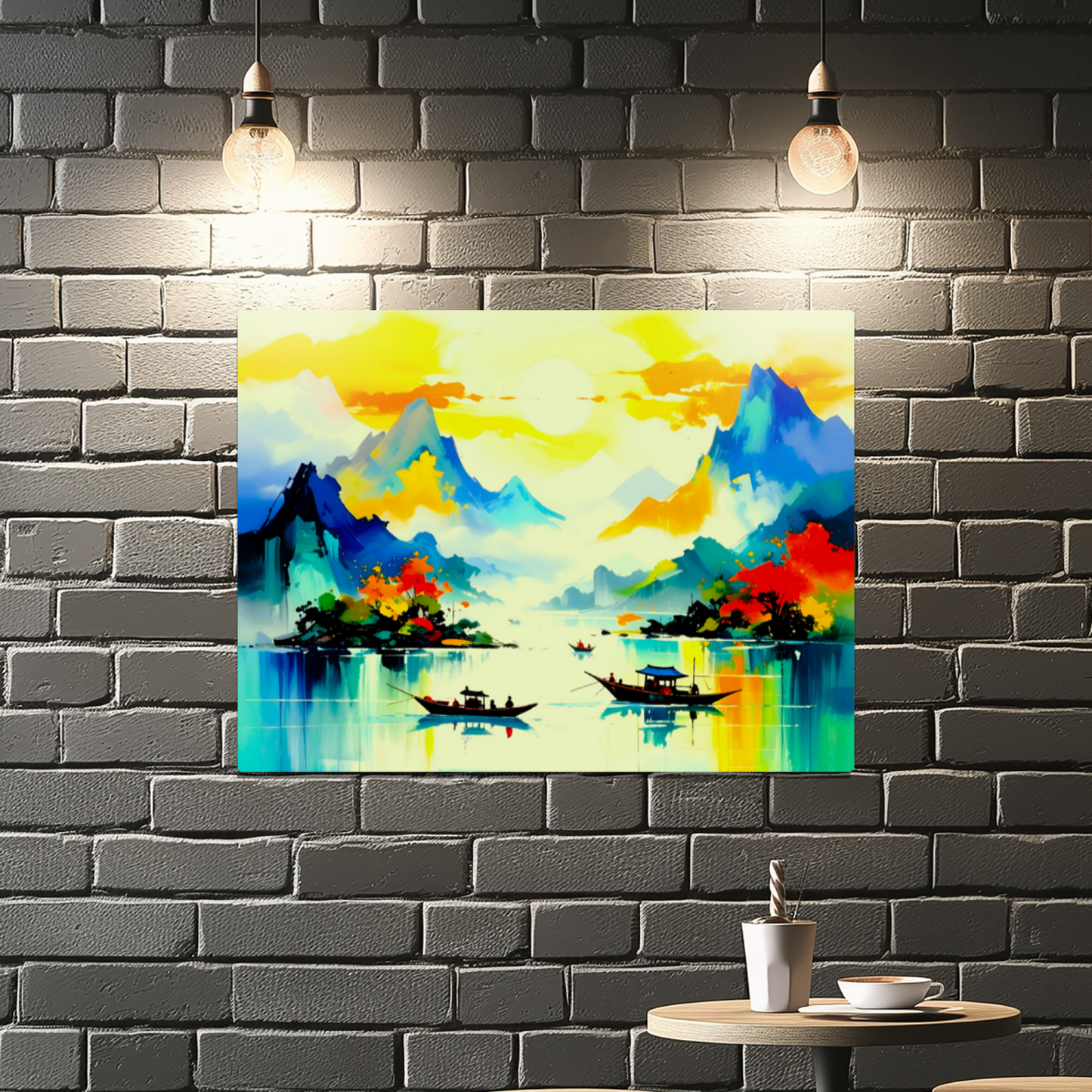 Oriental Watercolour, OW1, Printed on Gloss Aluminium To Enhance Colour And Details, Great Gift, Unique Image, A Gift To Last A Lifetime...