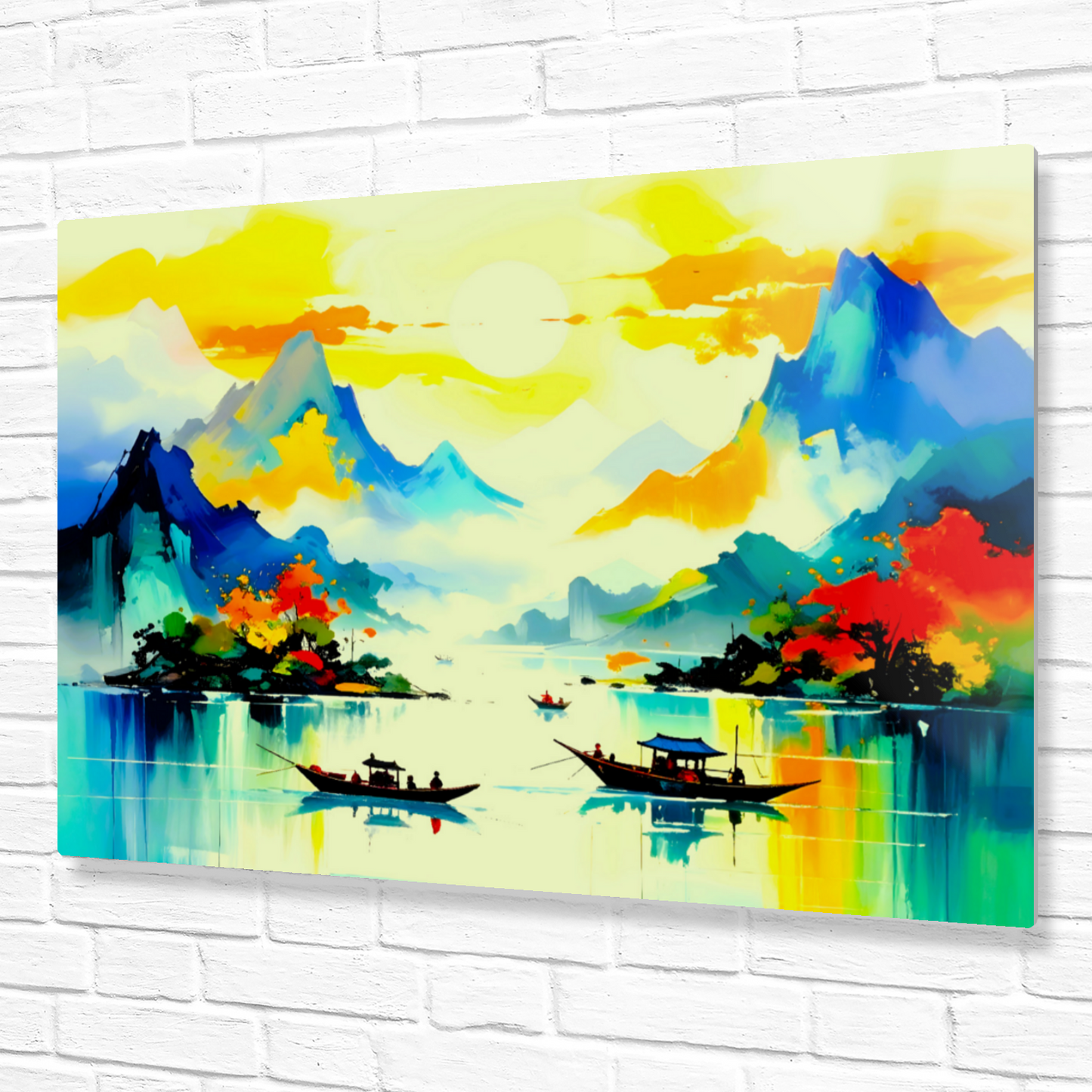 Oriental Watercolour, OW1, Printed on Gloss Aluminium To Enhance Colour And Details, Great Gift, Unique Image, A Gift To Last A Lifetime...