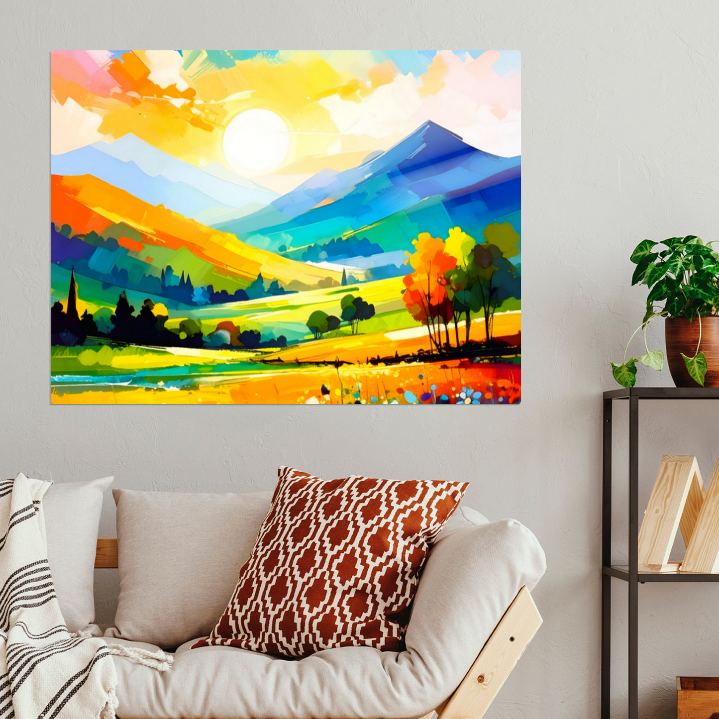 Oriental Watercolour, OW2, Printed on Gloss Aluminium To Enhance Colour And Details, Unique Images, A Gift To Last A Lifetime...