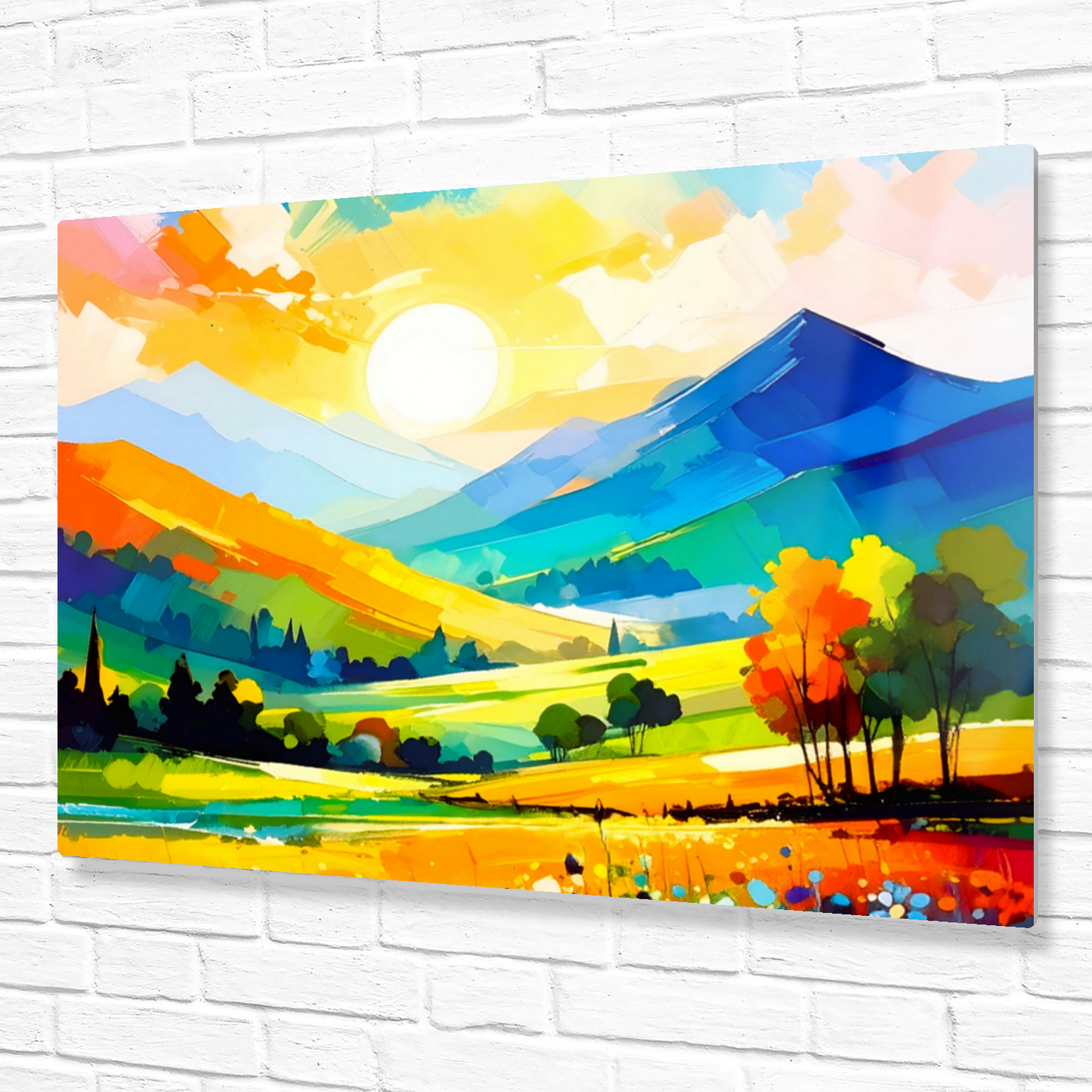 Oriental Watercolour, OW2, Printed on Gloss Aluminium To Enhance Colour And Details, Unique Images, A Gift To Last A Lifetime...