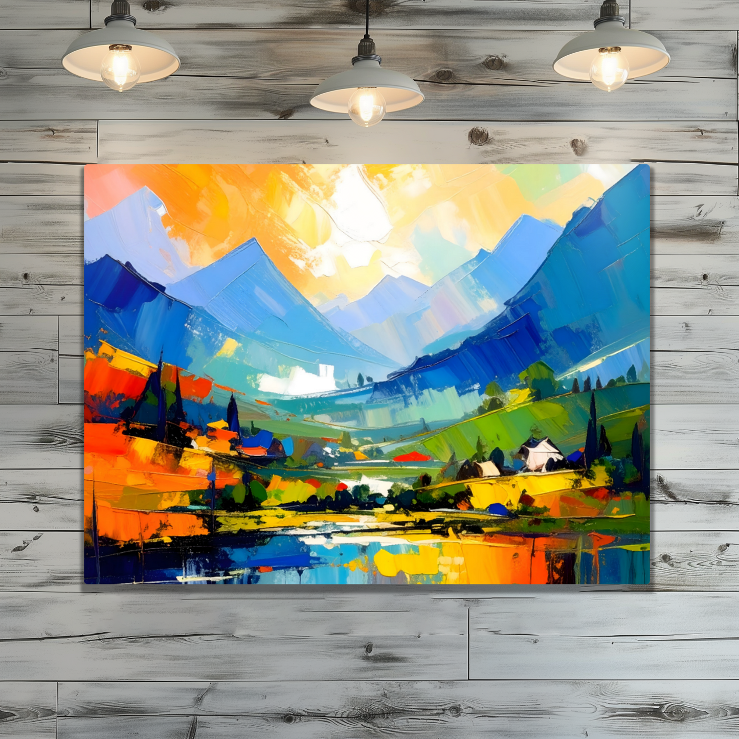 Oriental Watercolour, OW3, Printed on Gloss Aluminium To Enhance Colour And Details, Unique Images, A Gift To Last A Lifetime...