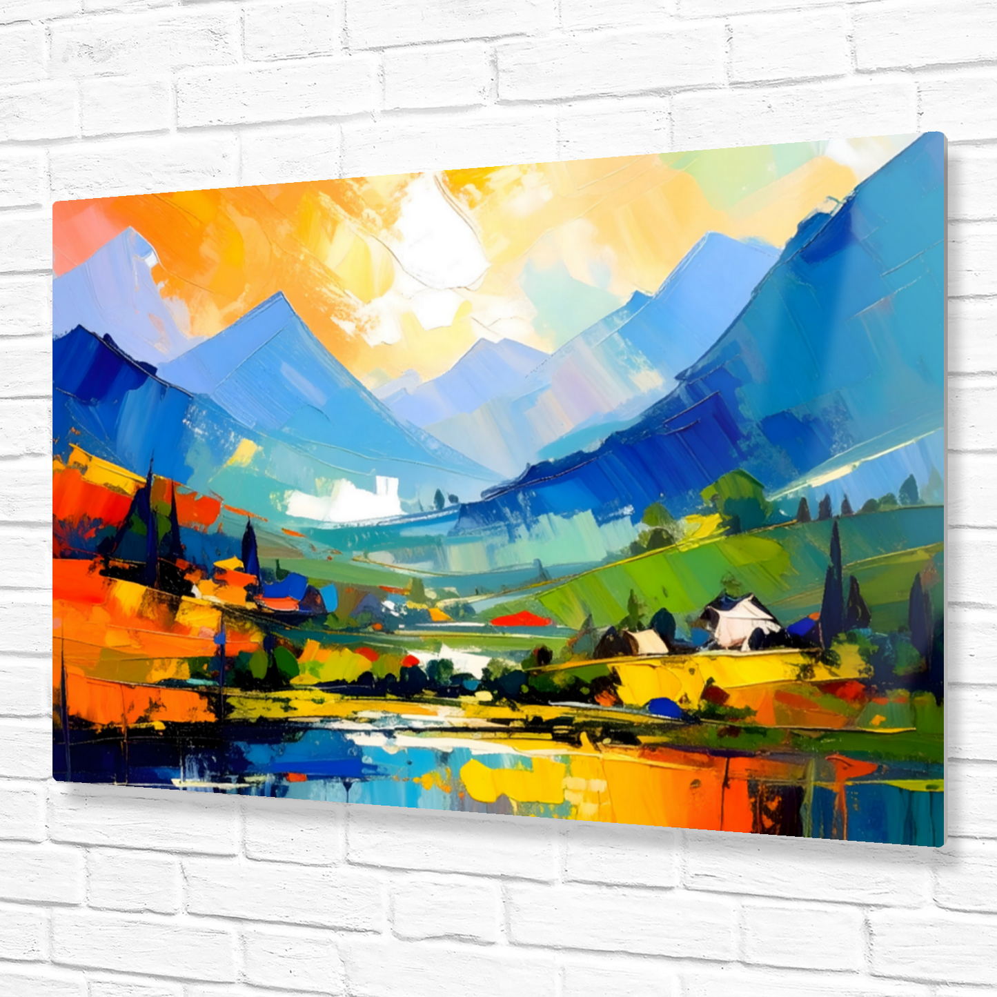 Oriental Watercolour, OW3, Printed on Gloss Aluminium To Enhance Colour And Details, Unique Images, A Gift To Last A Lifetime...
