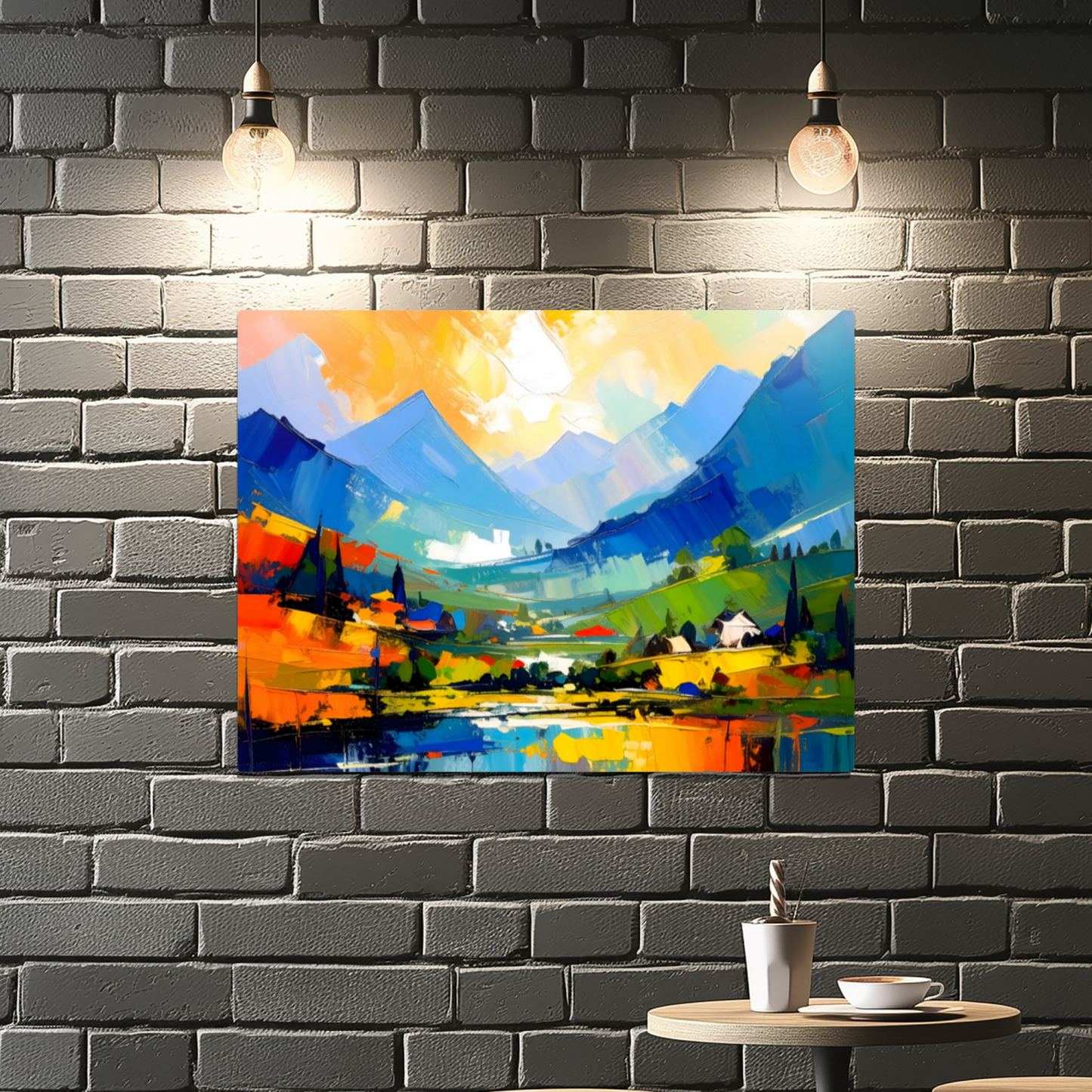 Oriental Watercolour, OW3, Printed on Gloss Aluminium To Enhance Colour And Details, Unique Images, A Gift To Last A Lifetime...