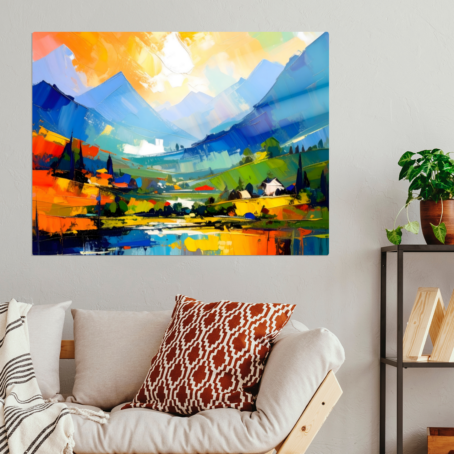 Oriental Watercolour, OW3, Printed on Gloss Aluminium To Enhance Colour And Details, Unique Images, A Gift To Last A Lifetime...
