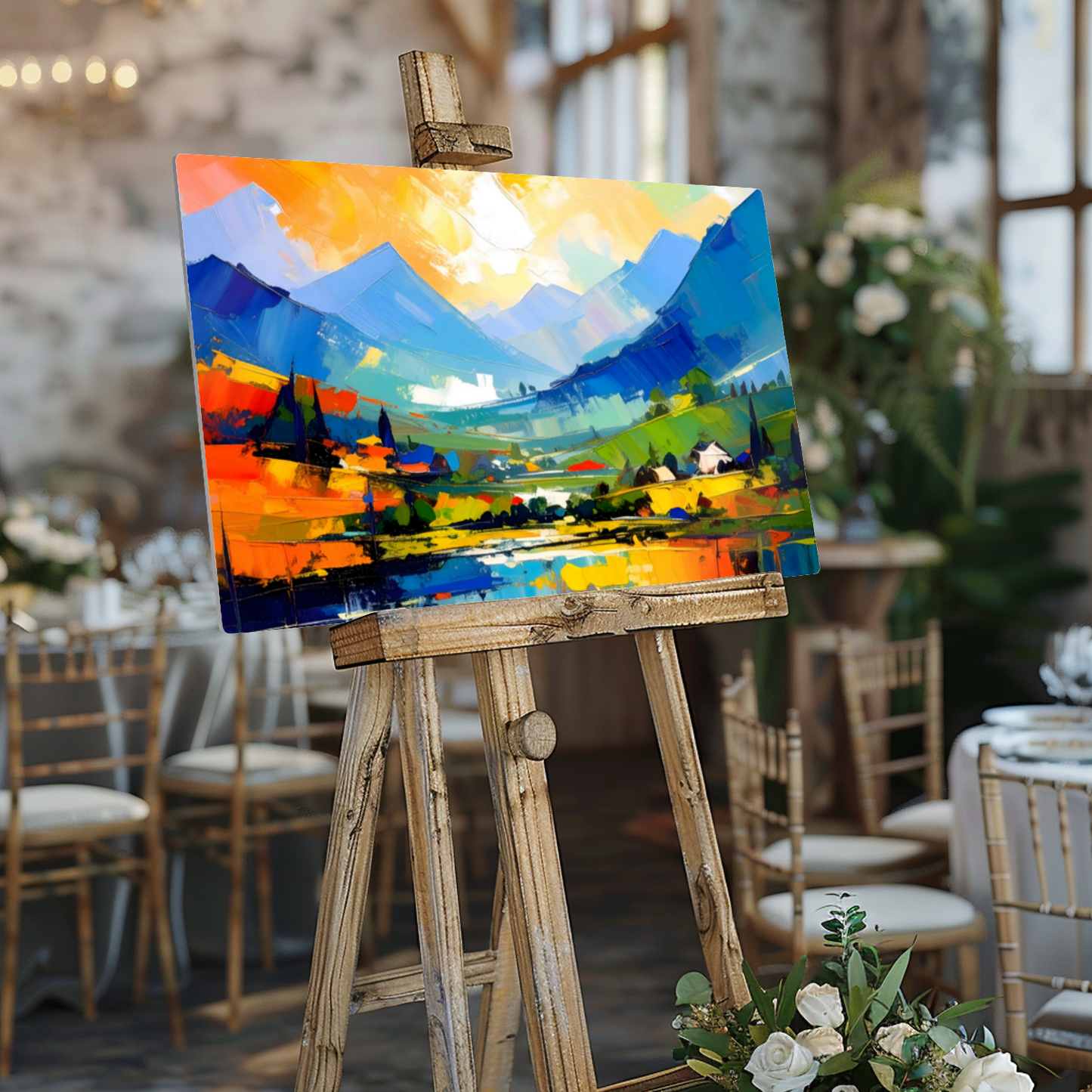 Oriental Watercolour, OW3, Printed on Gloss Aluminium To Enhance Colour And Details, Unique Images, A Gift To Last A Lifetime...
