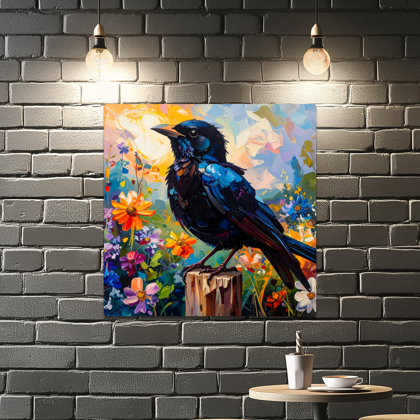 Blackbird, Fusion-Art Prints, Printed on Gloss Aluminium To Enhance Colour And Details, Unique Images, A Gift To Last A Lifetime...