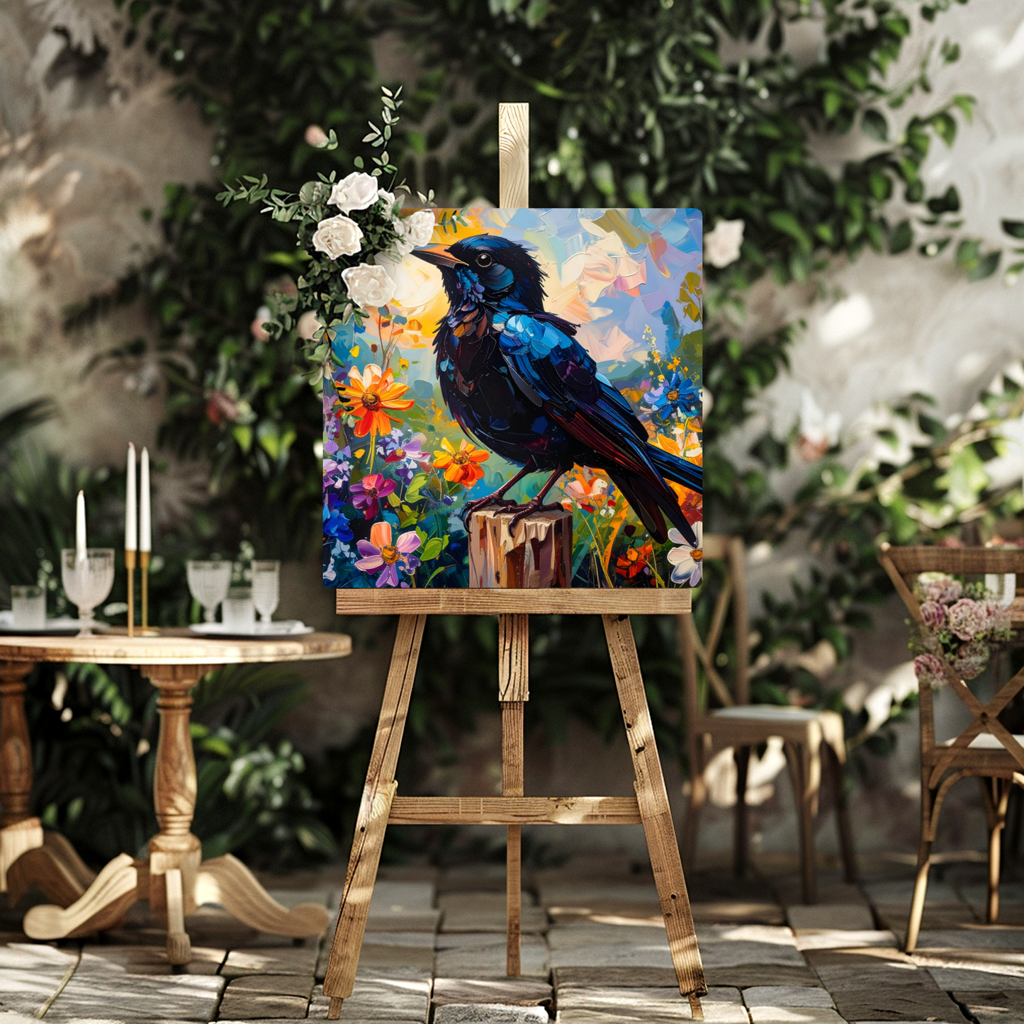Blackbird, Fusion-Art Prints, Printed on Gloss Aluminium To Enhance Colour And Details, Unique Images, A Gift To Last A Lifetime...
