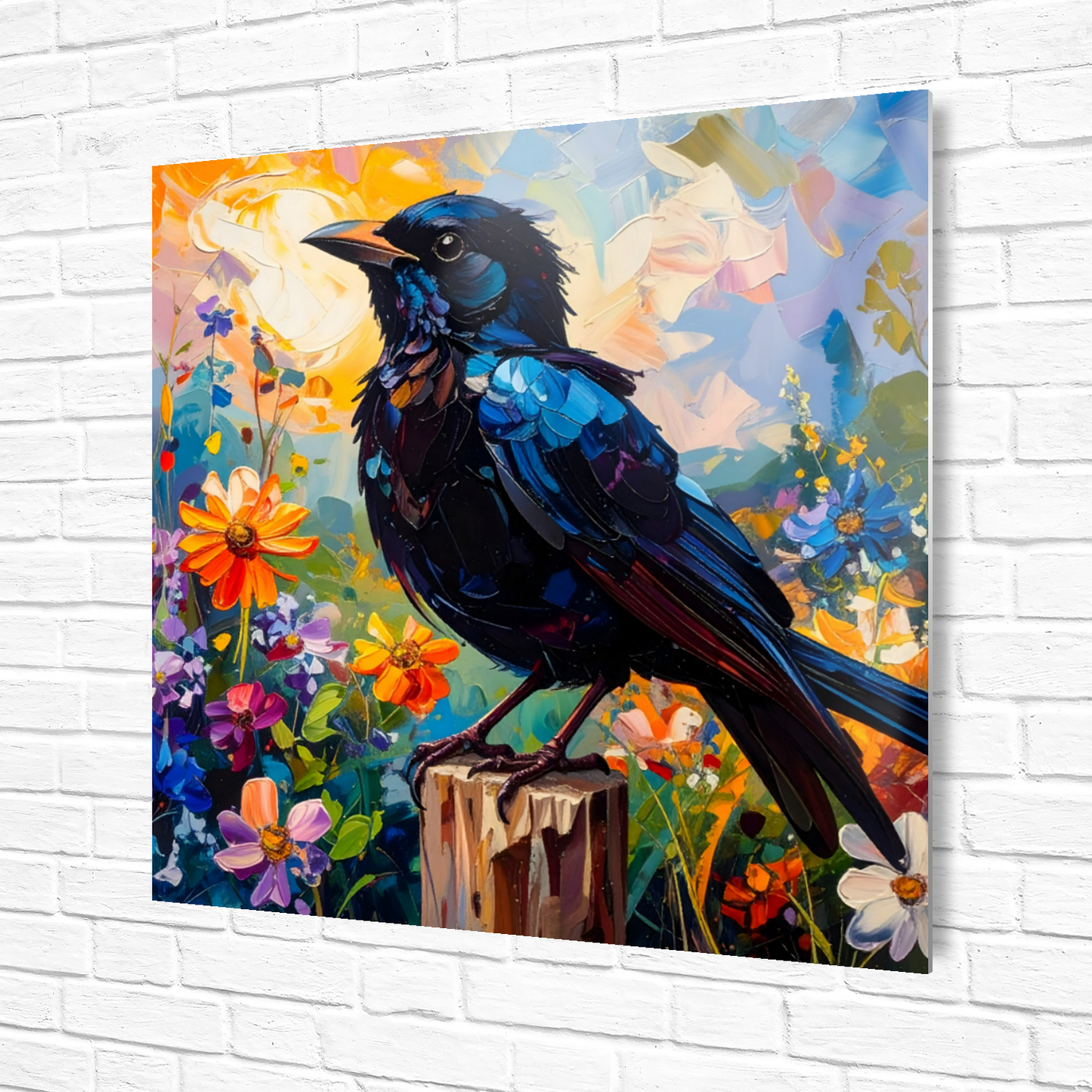 Blackbird, Fusion-Art Prints, Printed on Gloss Aluminium To Enhance Colour And Details, Unique Images, A Gift To Last A Lifetime...