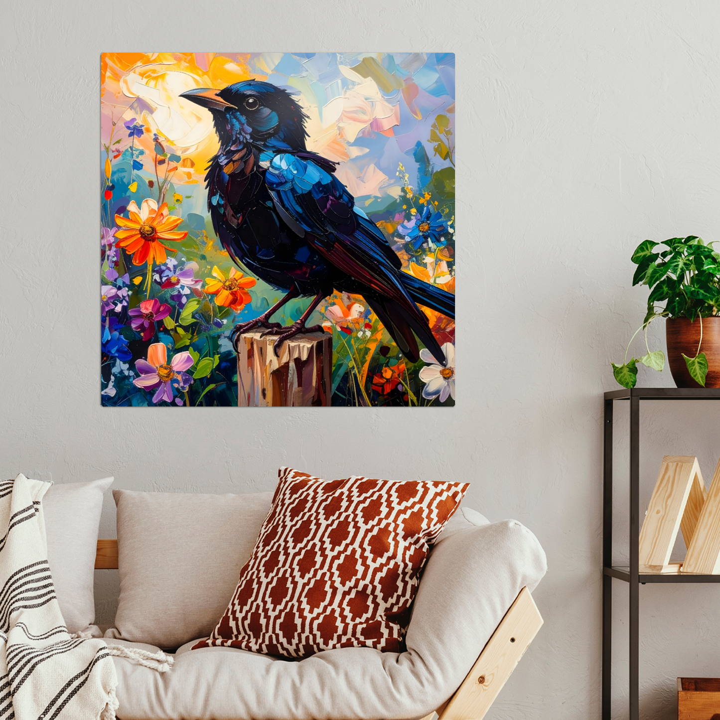 Blackbird, Fusion-Art Prints, Printed on Gloss Aluminium To Enhance Colour And Details, Unique Images, A Gift To Last A Lifetime...
