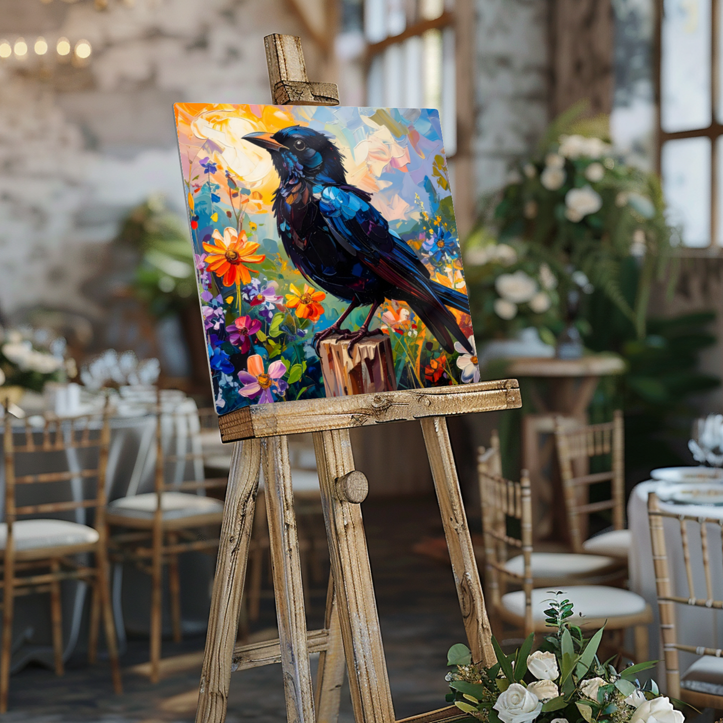 Blackbird, Fusion-Art Prints, Printed on Gloss Aluminium To Enhance Colour And Details, Unique Images, A Gift To Last A Lifetime...