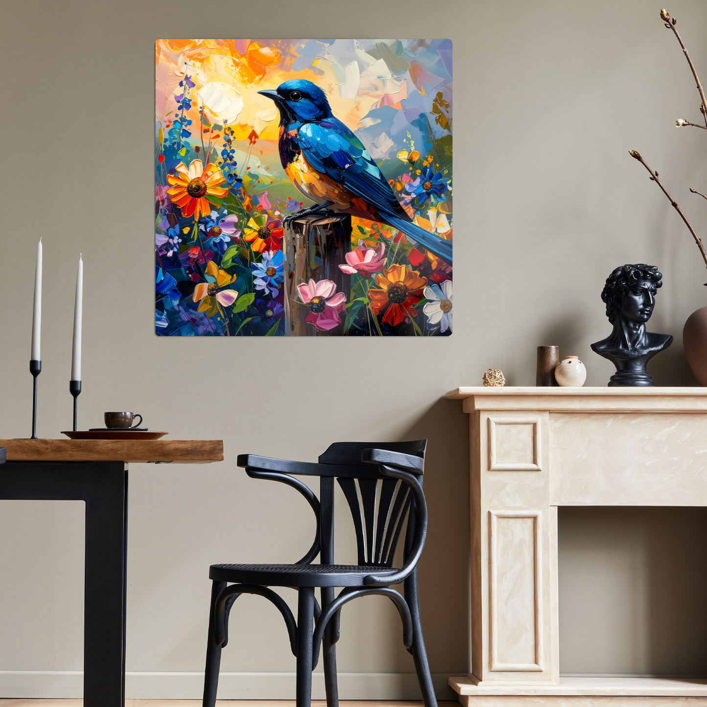 Blue Tit, Fusion-Art Prints, Printed on Gloss Aluminium To Enhance Colour And Details, Unique Images, A Gift To Last A Lifetime...