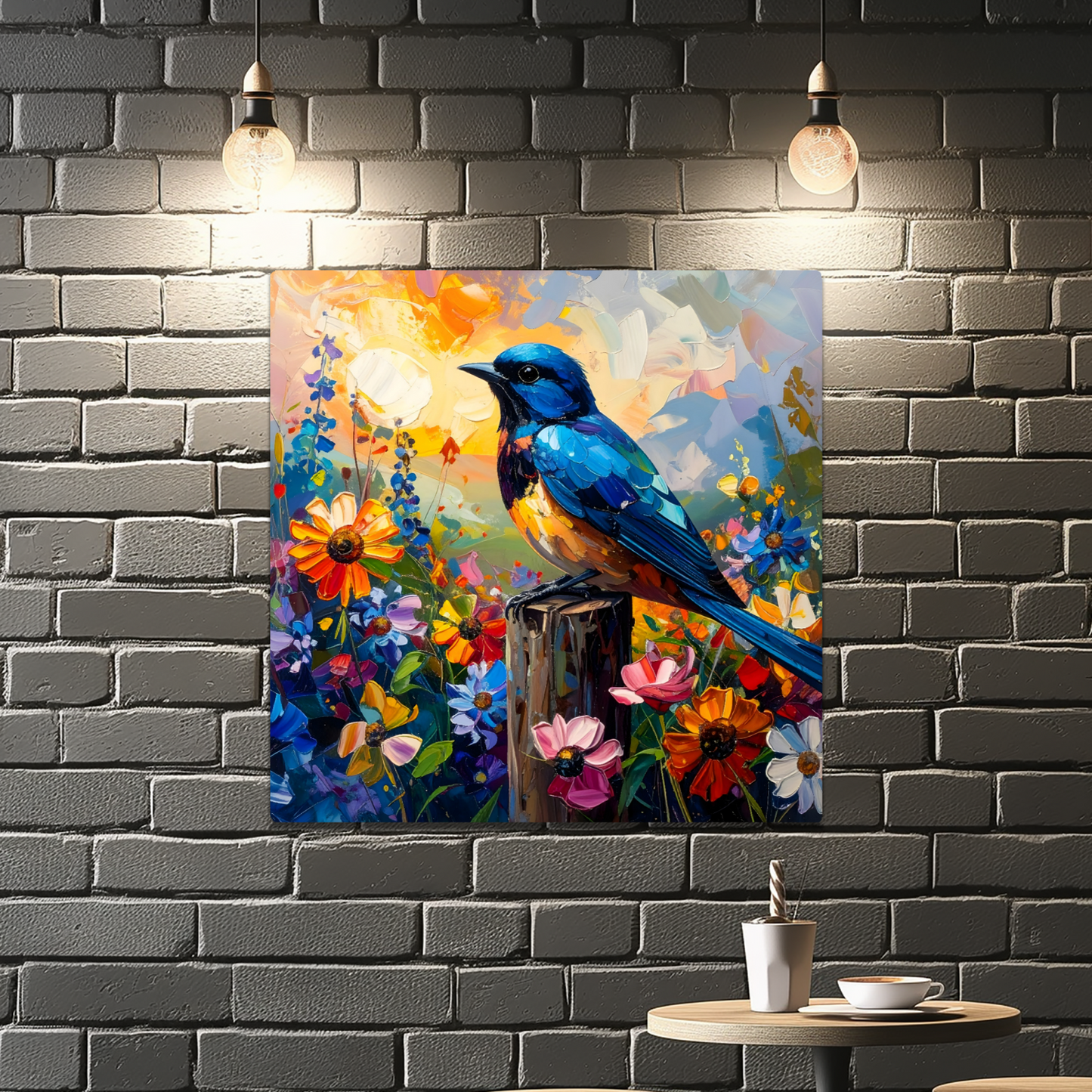 Blue Tit, Fusion-Art Prints, Printed on Gloss Aluminium To Enhance Colour And Details, Unique Images, A Gift To Last A Lifetime...