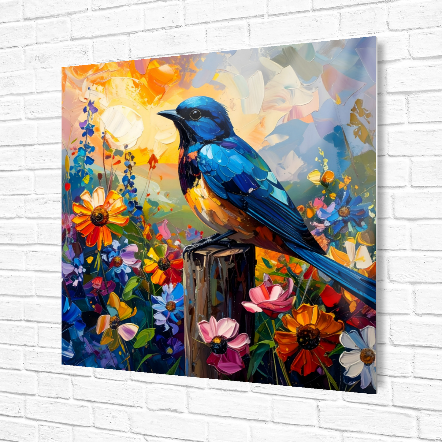 Blue Tit, Fusion-Art Prints, Printed on Gloss Aluminium To Enhance Colour And Details, Unique Images, A Gift To Last A Lifetime...