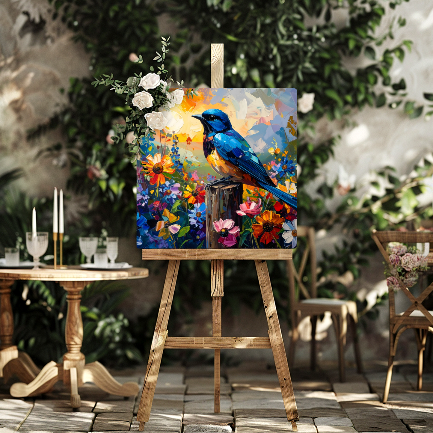 Blue Tit, Fusion-Art Prints, Printed on Gloss Aluminium To Enhance Colour And Details, Unique Images, A Gift To Last A Lifetime...