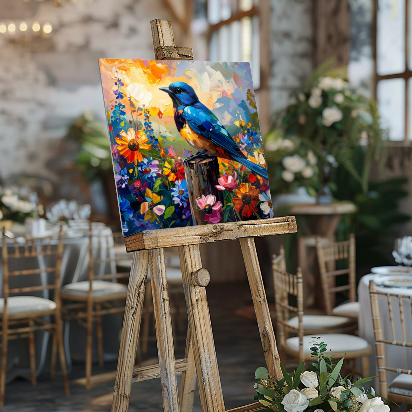 Blue Tit, Fusion-Art Prints, Printed on Gloss Aluminium To Enhance Colour And Details, Unique Images, A Gift To Last A Lifetime...
