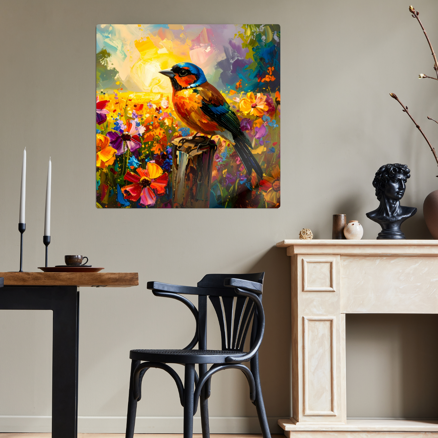 Chaffinch, Fusion-Art Print, Printed on Gloss Aluminium To Enhance Colour And Details, Unique Images, A Gift To Last A Lifetime...