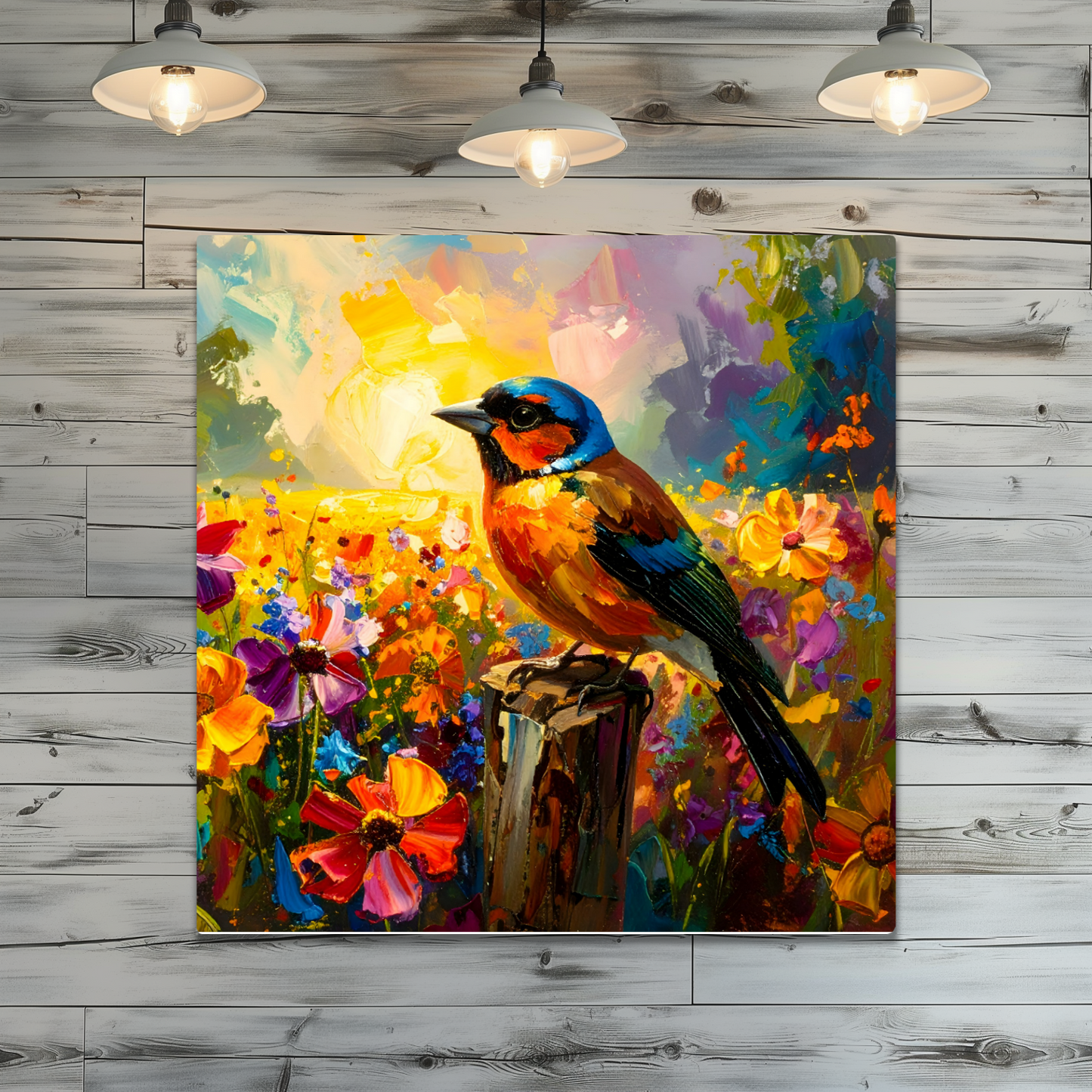 Chaffinch, Fusion-Art Print, Printed on Gloss Aluminium To Enhance Colour And Details, Unique Images, A Gift To Last A Lifetime...