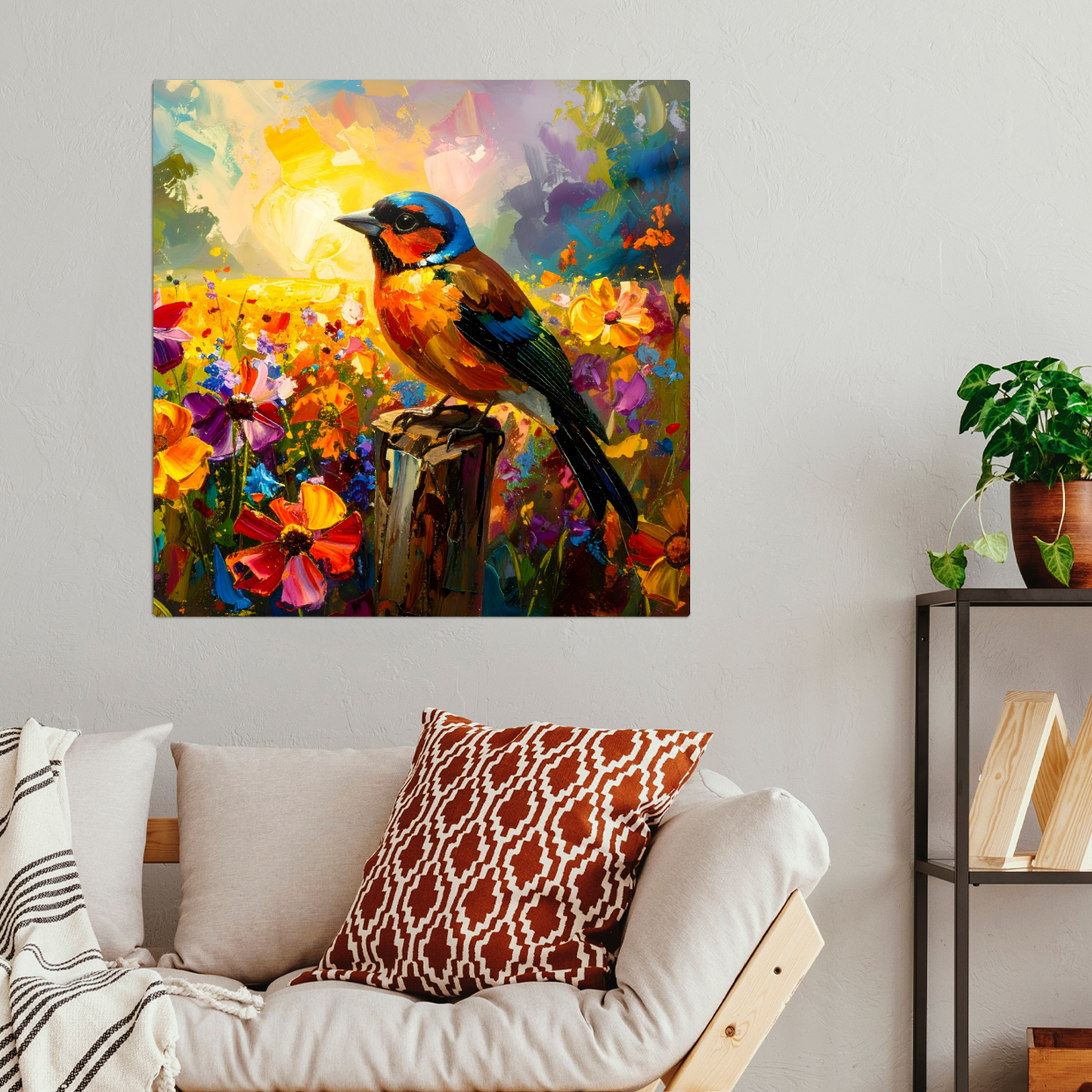 Chaffinch, Fusion-Art Print, Printed on Gloss Aluminium To Enhance Colour And Details, Unique Images, A Gift To Last A Lifetime...