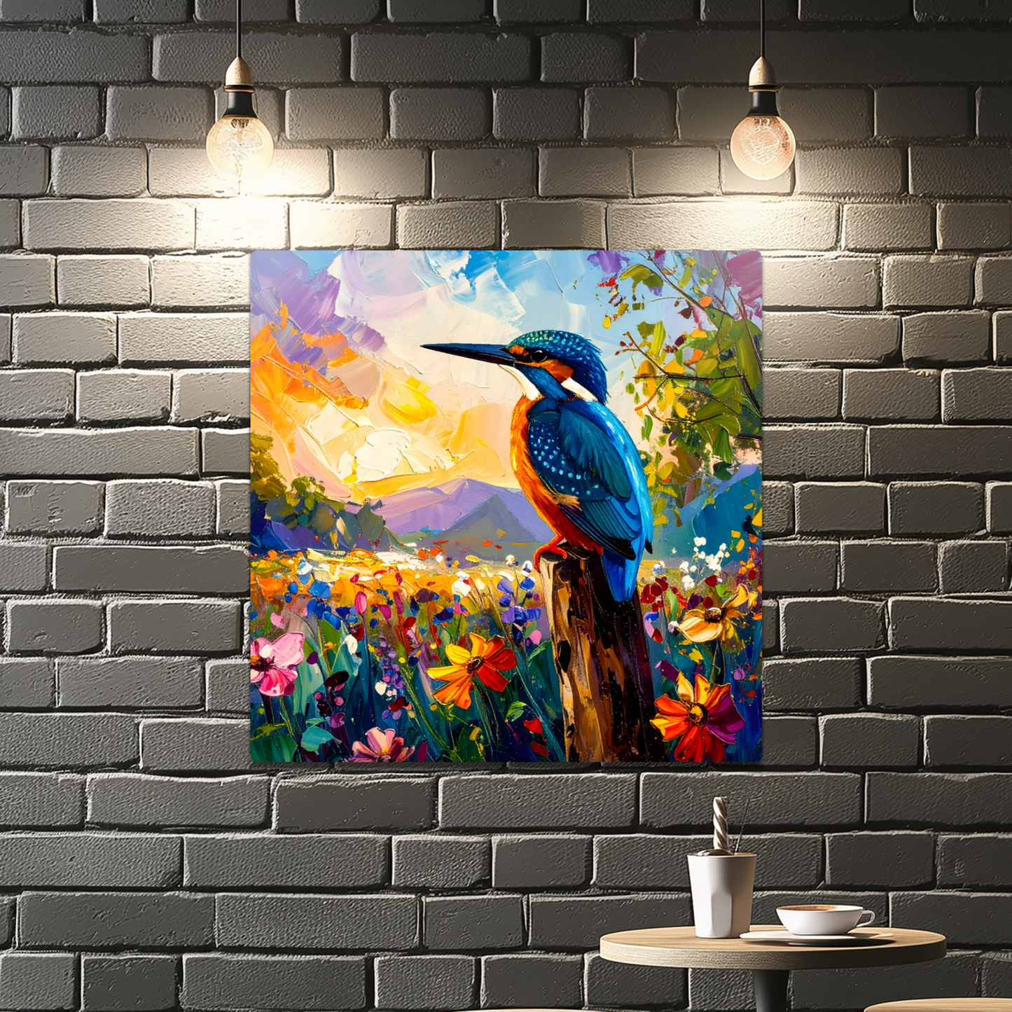 Kingfisher, Fusion-Art Print, Printed on Gloss Aluminium To Enhance Colour And Details, Unique Images, A Gift To Last A Lifetime...