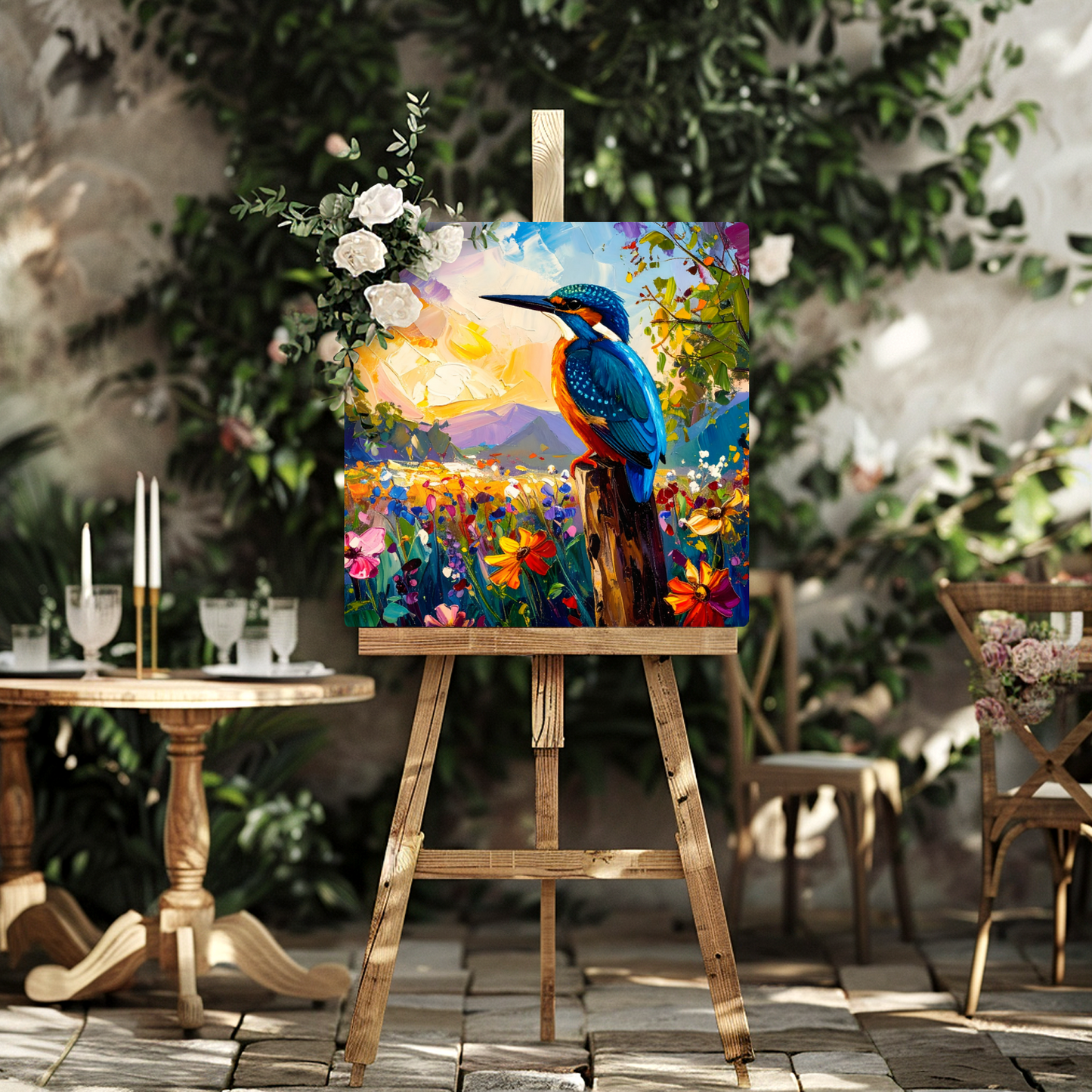 Kingfisher, Fusion-Art Print, Printed on Gloss Aluminium To Enhance Colour And Details, Unique Images, A Gift To Last A Lifetime...