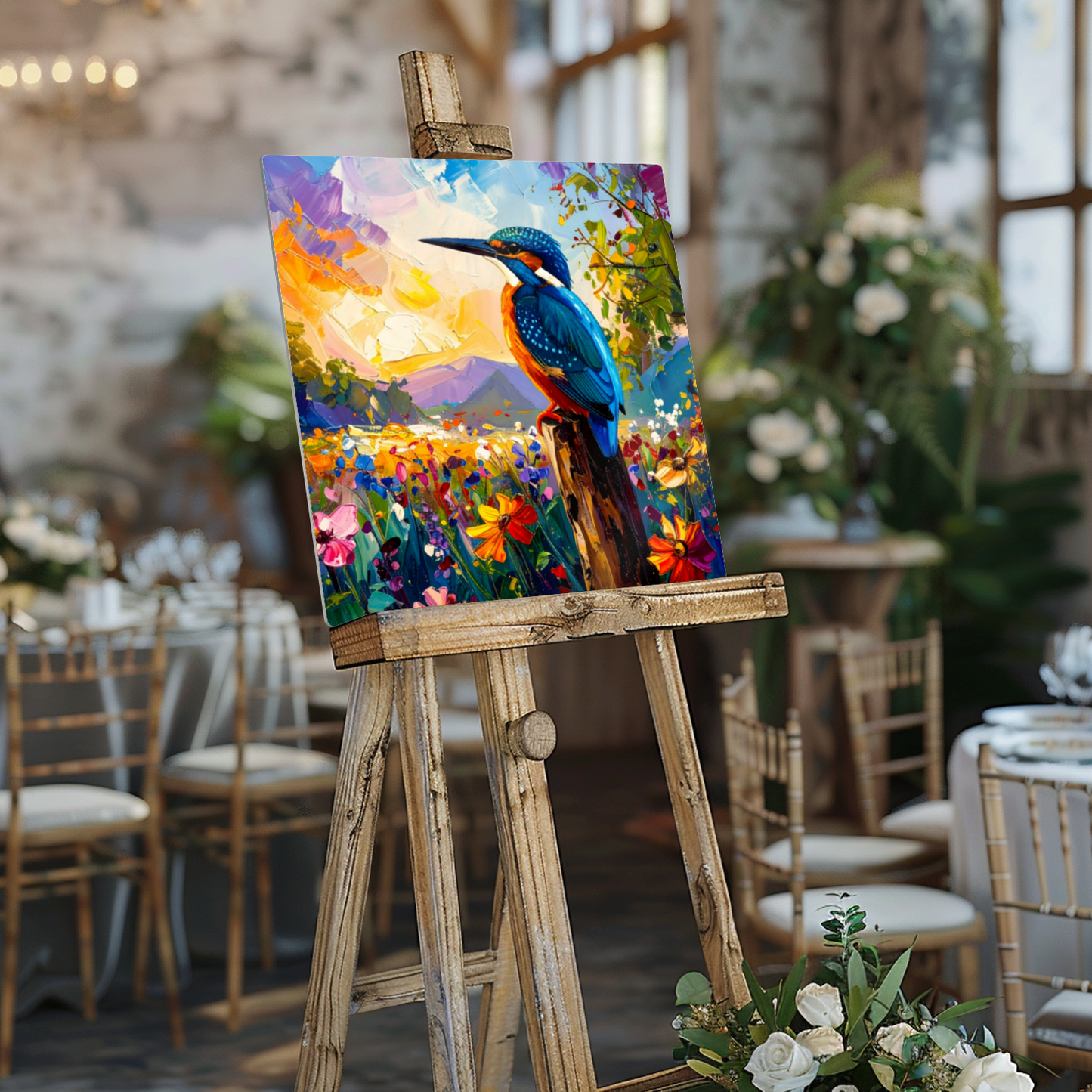 Kingfisher, Fusion-Art Print, Printed on Gloss Aluminium To Enhance Colour And Details, Unique Images, A Gift To Last A Lifetime...
