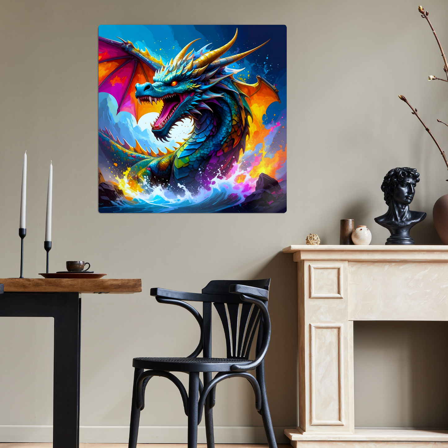 Dragon D8, Fusion-Art Prints, Printed on Gloss Aluminium To Enhance Colour And Details, Unique Images, A Gift To Last A Lifetime...