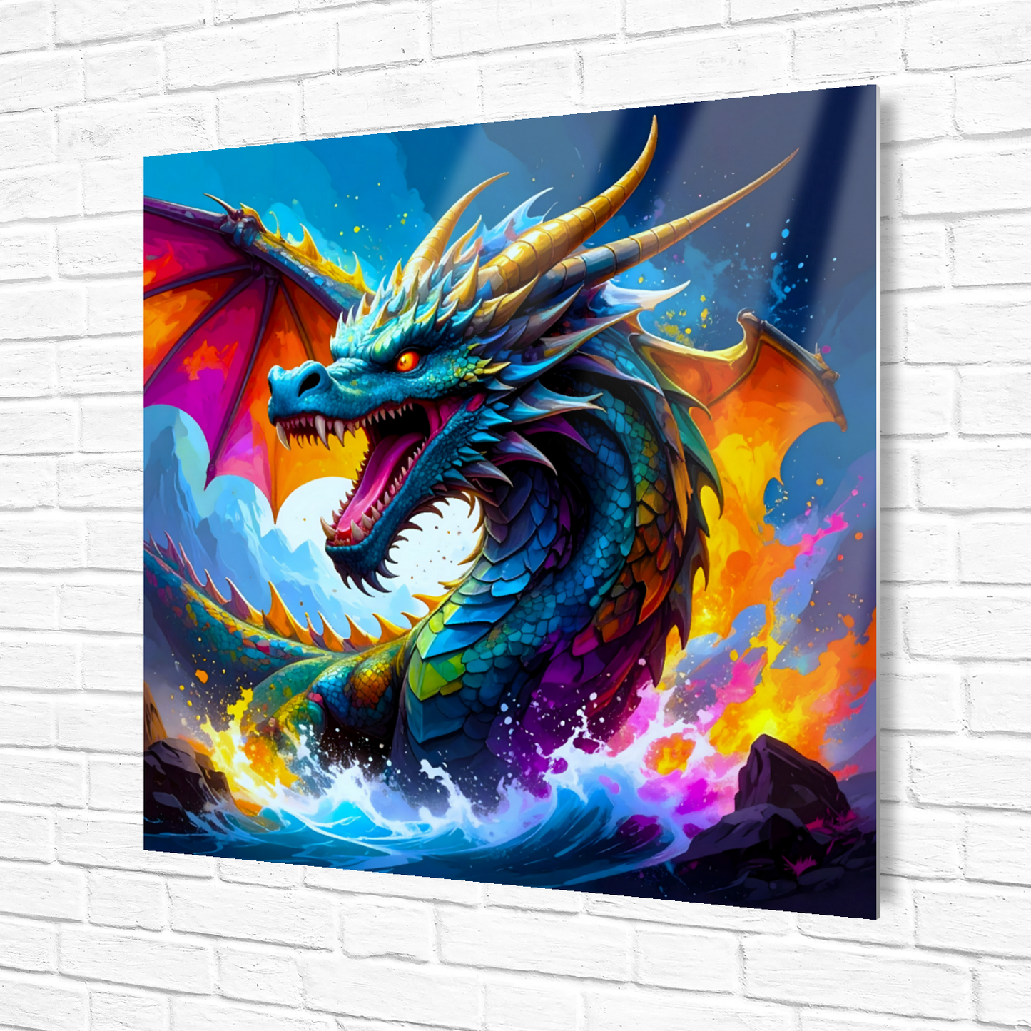 Dragon D8, Fusion-Art Prints, Printed on Gloss Aluminium To Enhance Colour And Details, Unique Images, A Gift To Last A Lifetime...