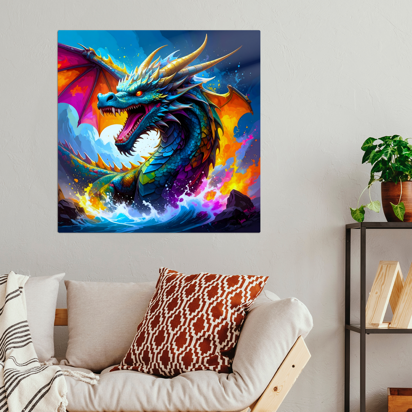 Dragon D8, Fusion-Art Prints, Printed on Gloss Aluminium To Enhance Colour And Details, Unique Images, A Gift To Last A Lifetime...
