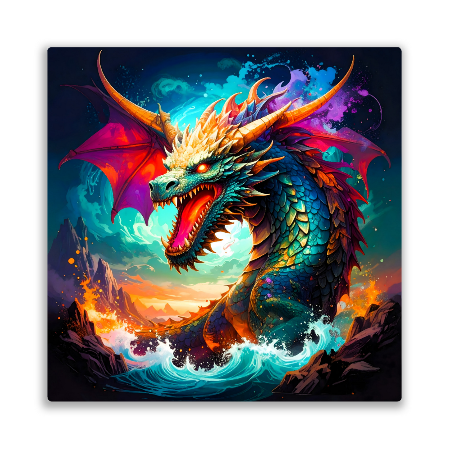 Dragon D9, Fusion-Art Prints, Printed on Gloss Aluminium To Enhance Colour And Details, Unique Images, A Gift To Last A Lifetime...