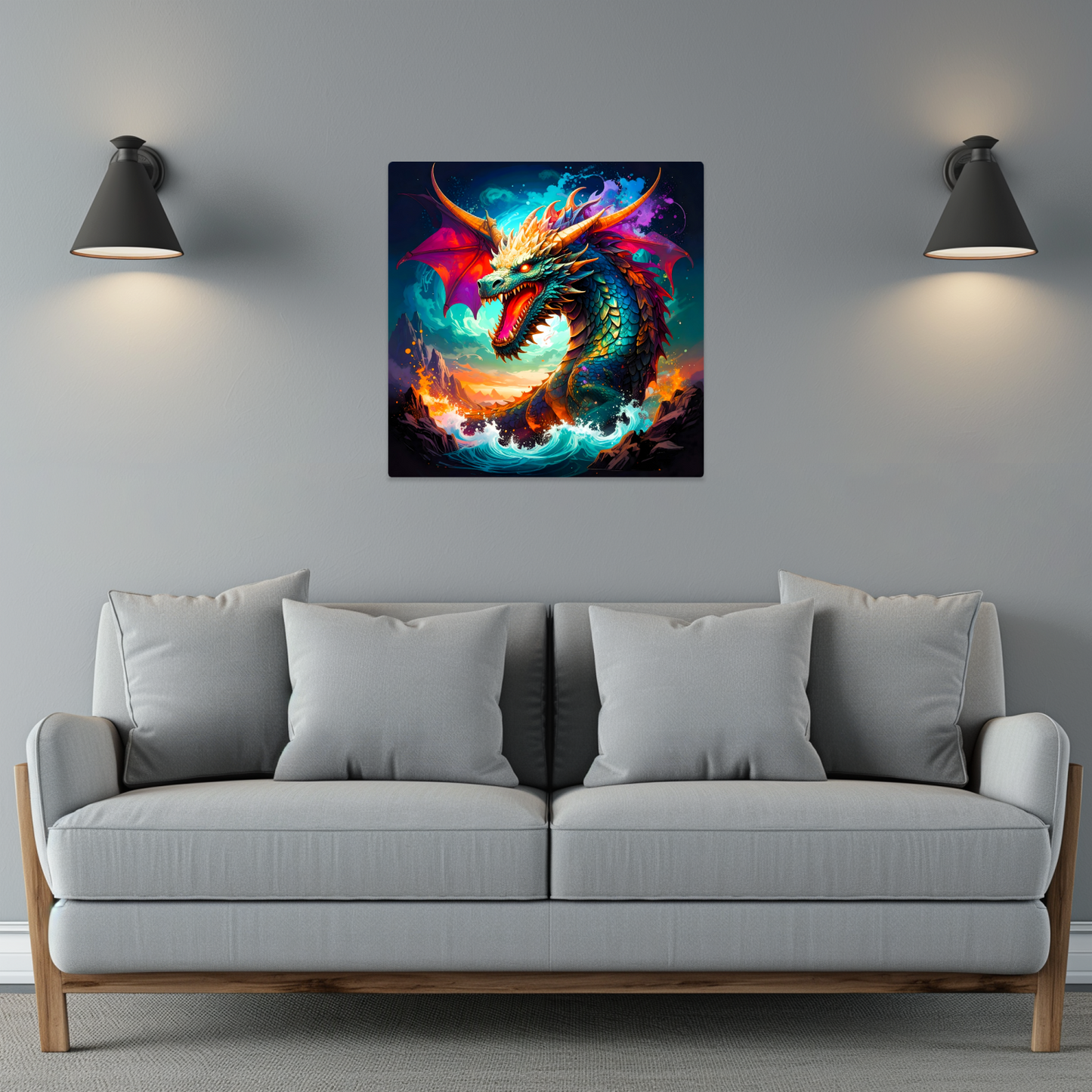 Dragon D9, Fusion-Art Prints, Printed on Gloss Aluminium To Enhance Colour And Details, Unique Images, A Gift To Last A Lifetime...
