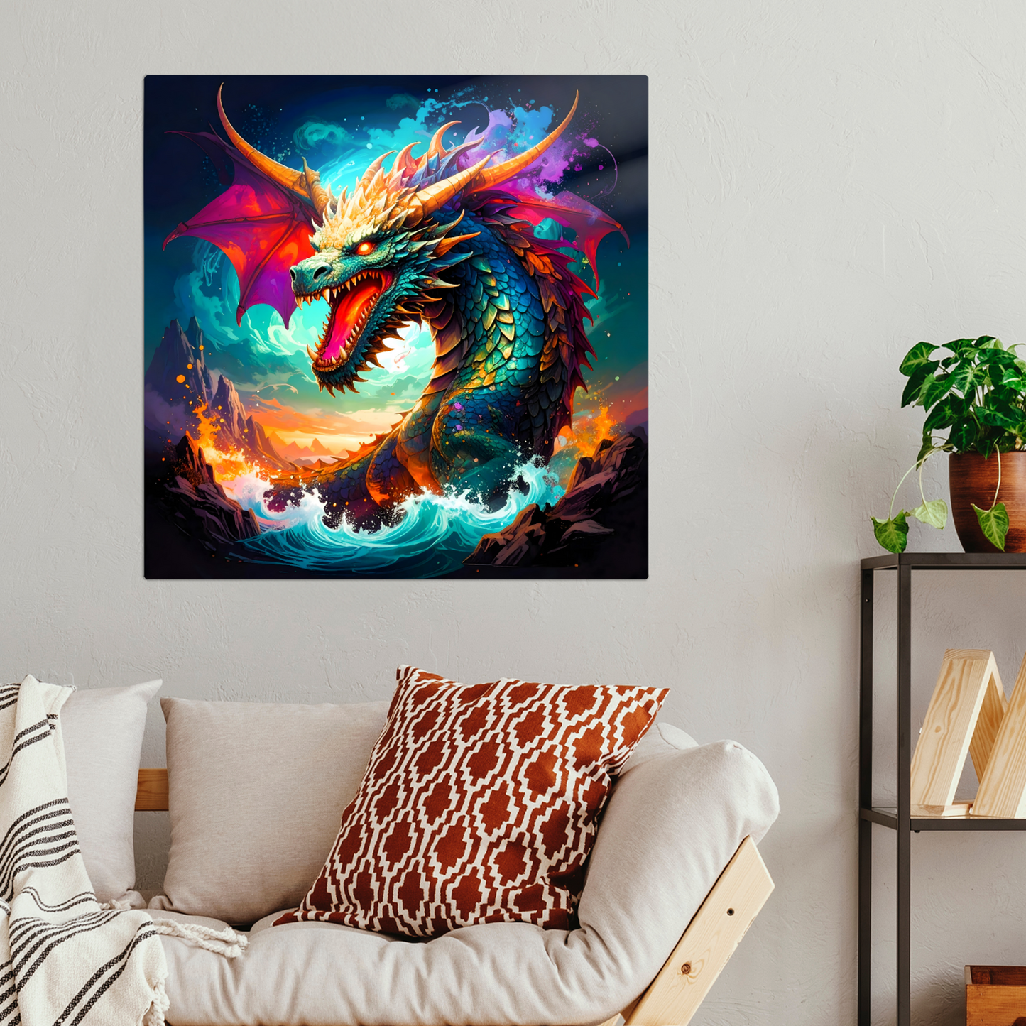Dragon D9, Fusion-Art Prints, Printed on Gloss Aluminium To Enhance Colour And Details, Unique Images, A Gift To Last A Lifetime...
