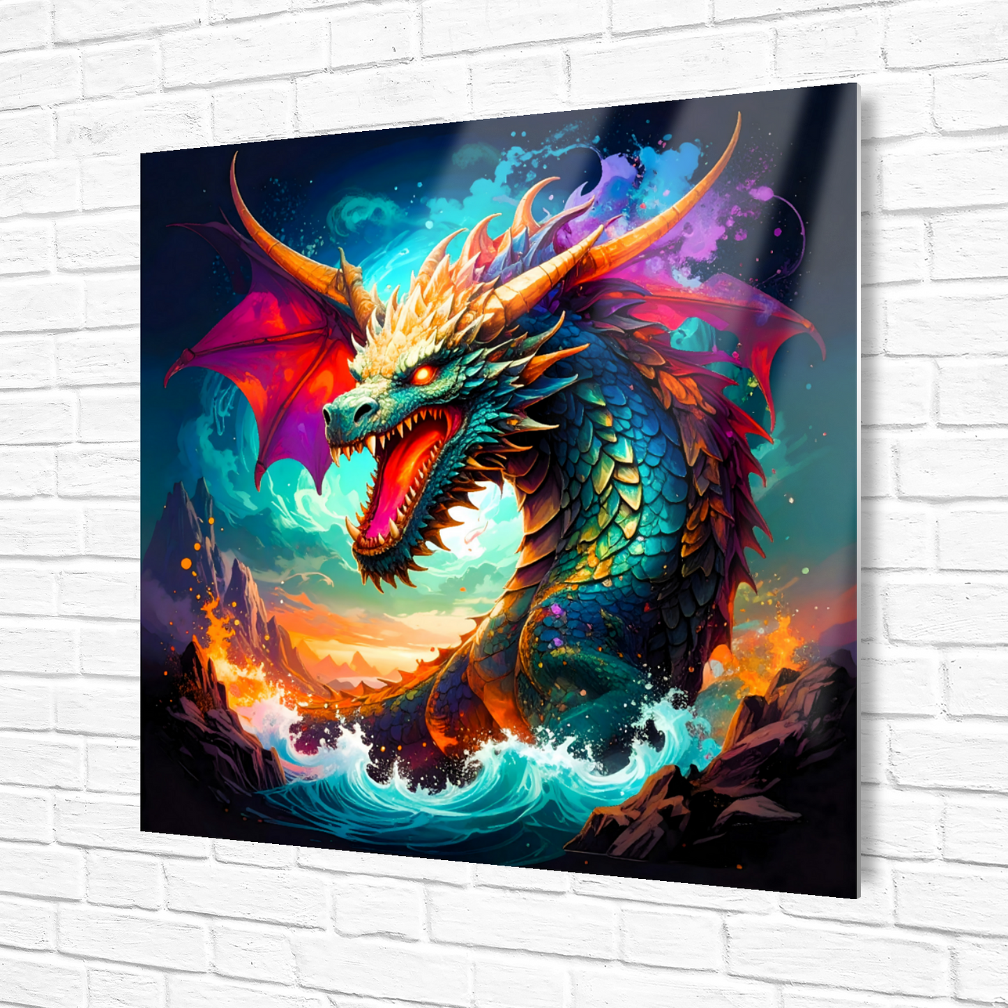 Dragon D9, Fusion-Art Prints, Printed on Gloss Aluminium To Enhance Colour And Details, Unique Images, A Gift To Last A Lifetime...