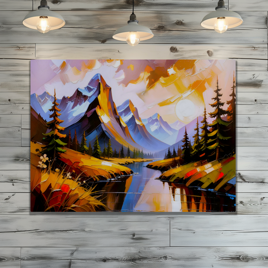 Mountain Prints 1, Printed on Gloss Aluminium To Enhance Colour And Details, Unique Print, An Enduring Gift...