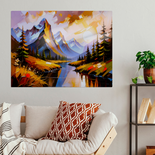 Mountain Prints 1, Printed on Gloss Aluminium To Enhance Colour And Details, Unique Print, An Enduring Gift...