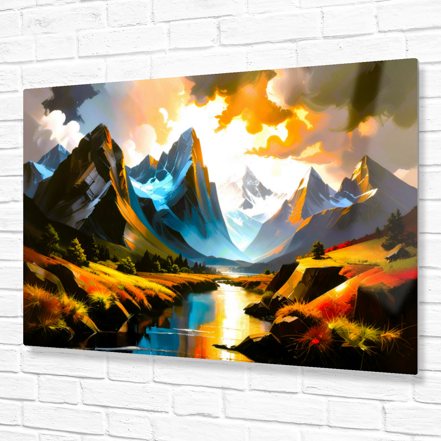 Mountain Print MP2, Printed High Gloss Aluminium To Enhance Colour And Detail, A Powerful Image, A Gift For A Lifetime...